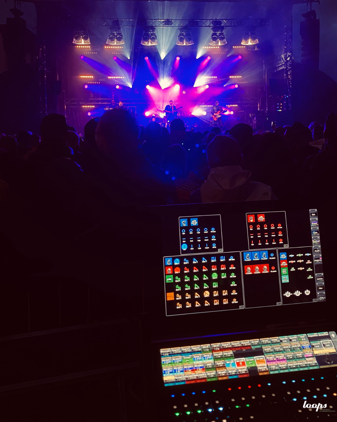 Loops sonorisation eclairage régie concert festival bretagne