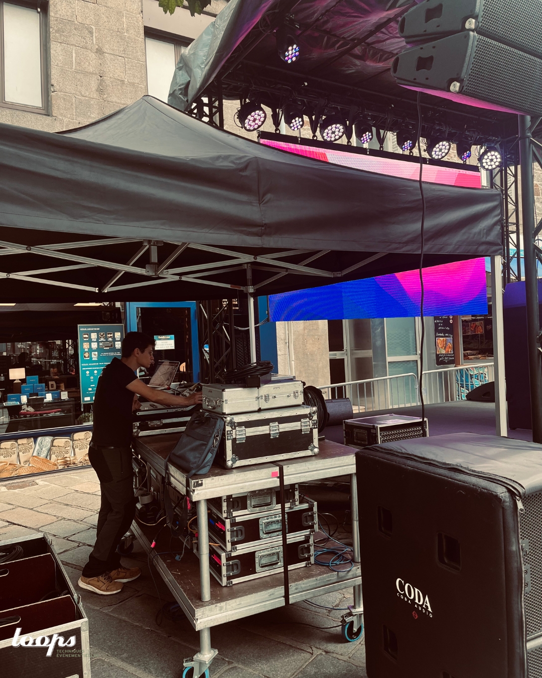 Art Rock Saint Brieuc 2025 Loops ecran video regie lumiere sonorisation événement